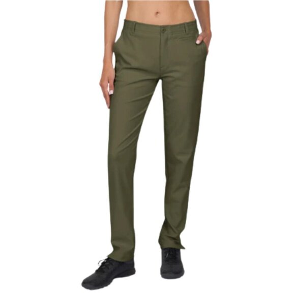 Three Sixty Six Quick Dry Light Weight Golf Pants In Olive Green Sz 16 - Picture 1 of 9